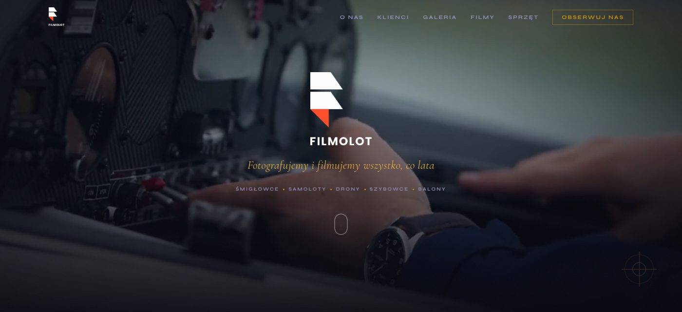 Zrzut ekranu strony FilmoLot.pl
